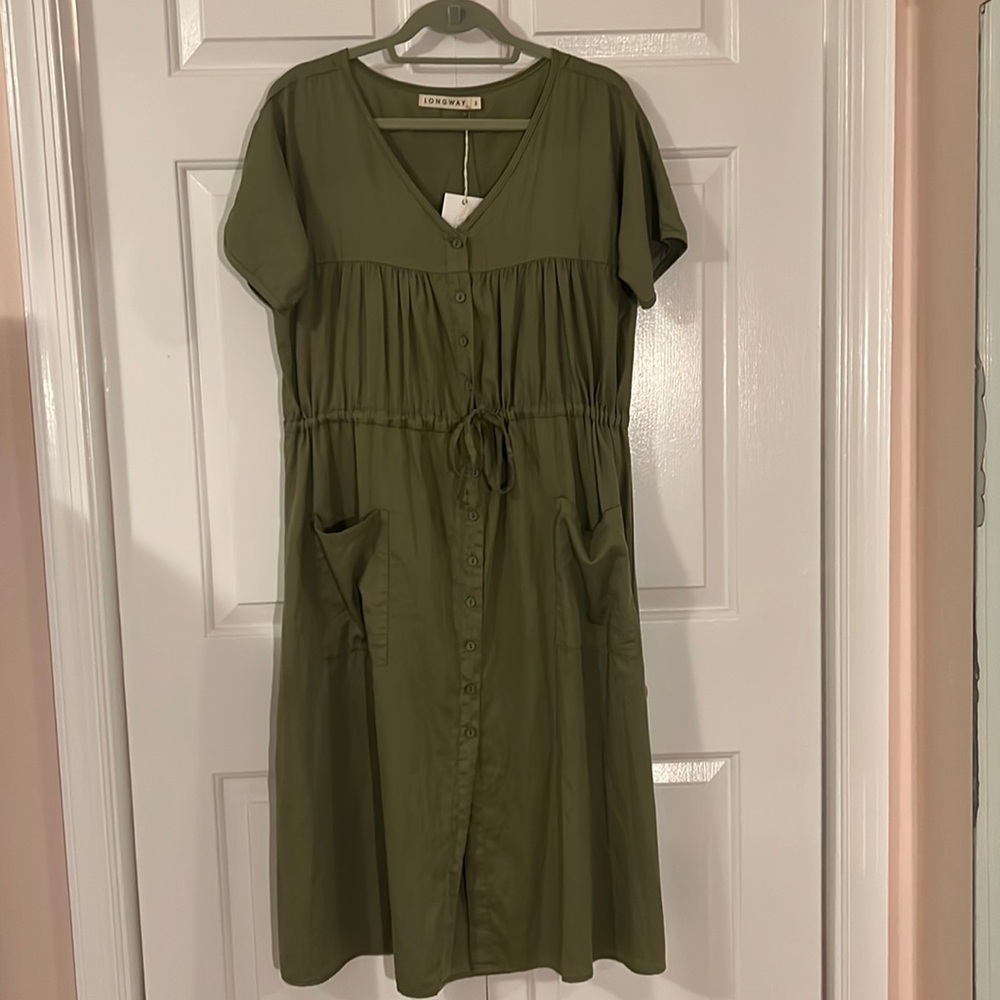 Longway Haven Midi Dress in Sage